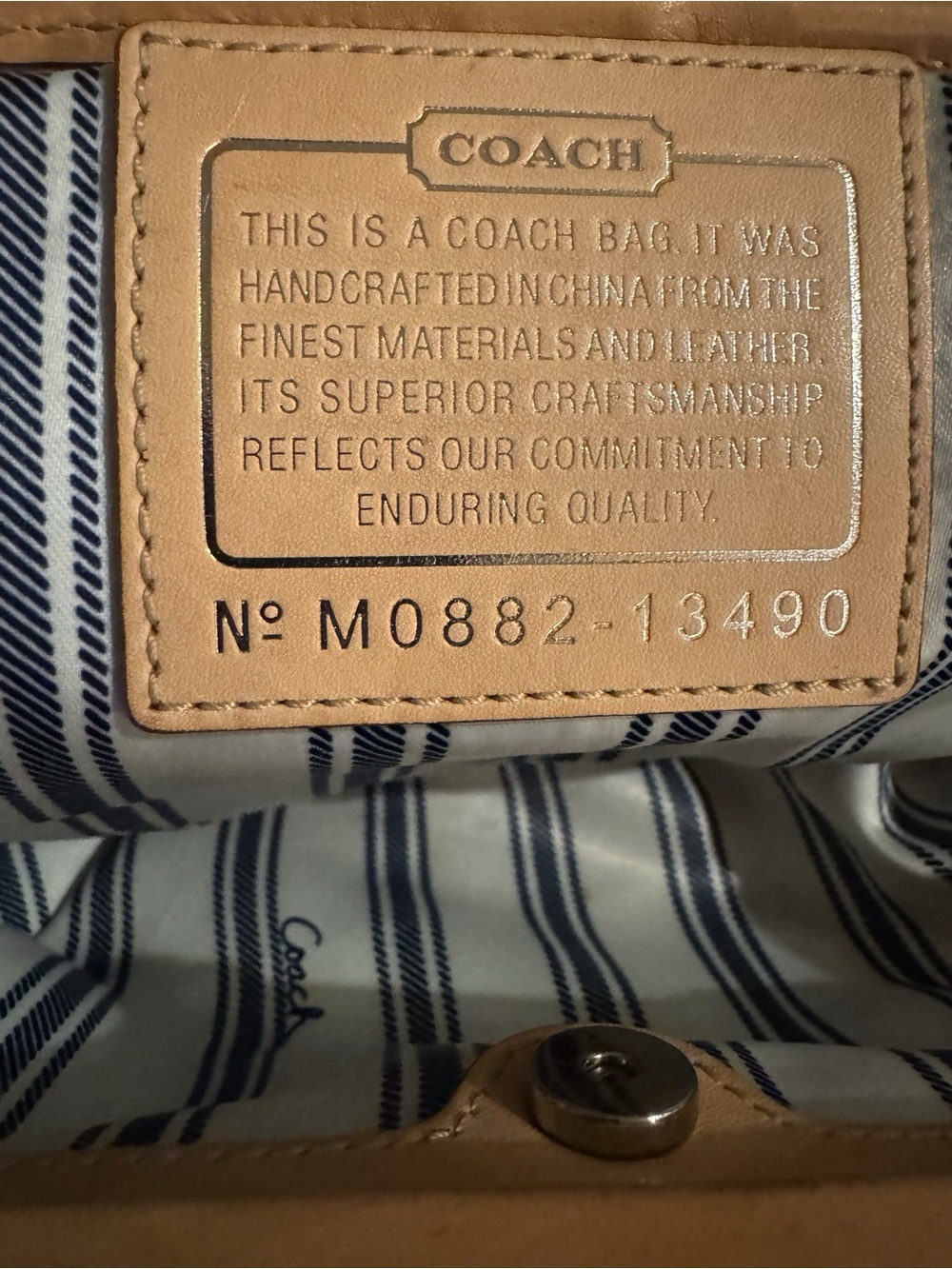 Coach Hamptons Archive 10th Anniversary Canvas Tote 2008 - Picture 15 of 15